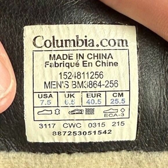 COLUMBIA Original Alpine - Men’s Hiking Trail Outdoor  Boots size US 7.5 - Picture 8 of 8